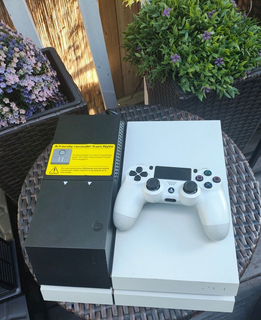 Ps4 With Hard Drrive Attachments
