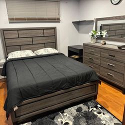 Must Go Asap ! Queen And King Bedroom Set - $0 Down Payment - Free Delivery