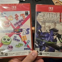 Raidou And Puyopuyo Tetris 2s For Switch 2, Brand New Sealed