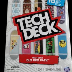 Tech Deck DLX Pro Pack 10 Boards Skate Fingerboard Toy Spin Master NEW IN BOX

Opened for pictures only.