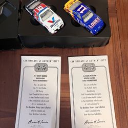 Matchbox Victory Lane NASCAR 1:64 Die Cast Cars, #11 Bodine & #6 Martin