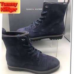 Tommy Hilfiger Blue Leather suede Women’s
