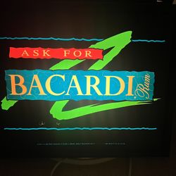 Vintage Bacardi Light Up Bar Sign