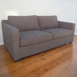 Gray Crate & Barrel Barrett II Sofa 77" - Free Delivery