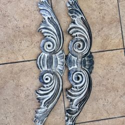 Decorative Wooden Wall Decor Carvings Set/2