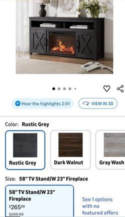 4.6(2k+)
Shop now

Farmhouse TV Stand with Fireplace & Sliding Barn Doors - 65"
$326.99
Wayfair
4.6(23)
Shop now

Farmhouse Fireplace TV Stand