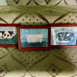 Group Of 3 Small Framed Prints 