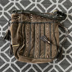 EARTH TONE TOMMY HILFIGER SHOULDER BAG