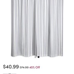 Brand new Wagar Striped Shower Curtain