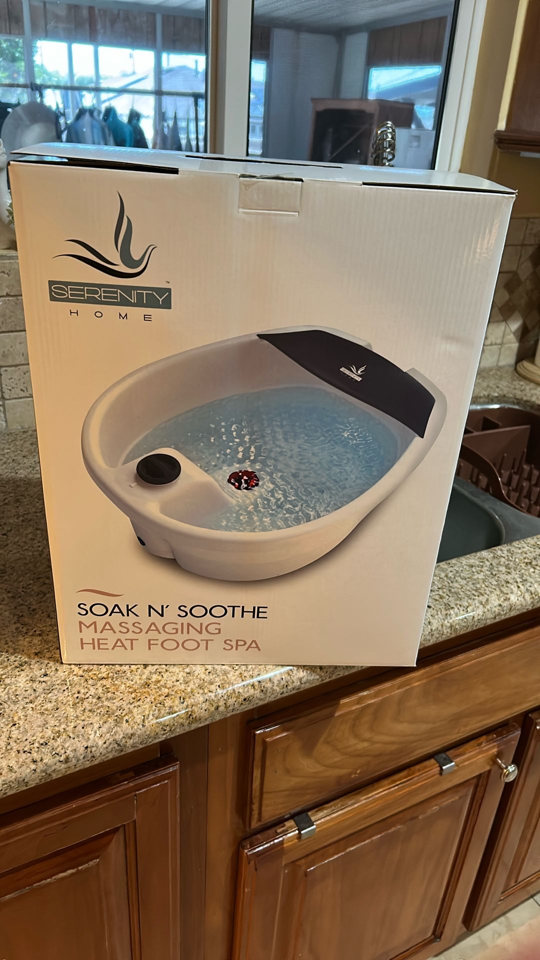 Serenity Home Soak N Soothe Massaging Foot Spa