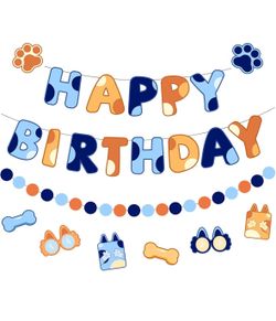 Bluey themed Birthday decorations