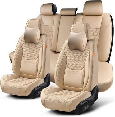 Car Seat Covers Full Set, Breathable Leather Automotive Universal Vehicle Seat Covers ⭐NEW IN BOX⭐