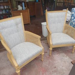 2 Beautiful Cane Chairs