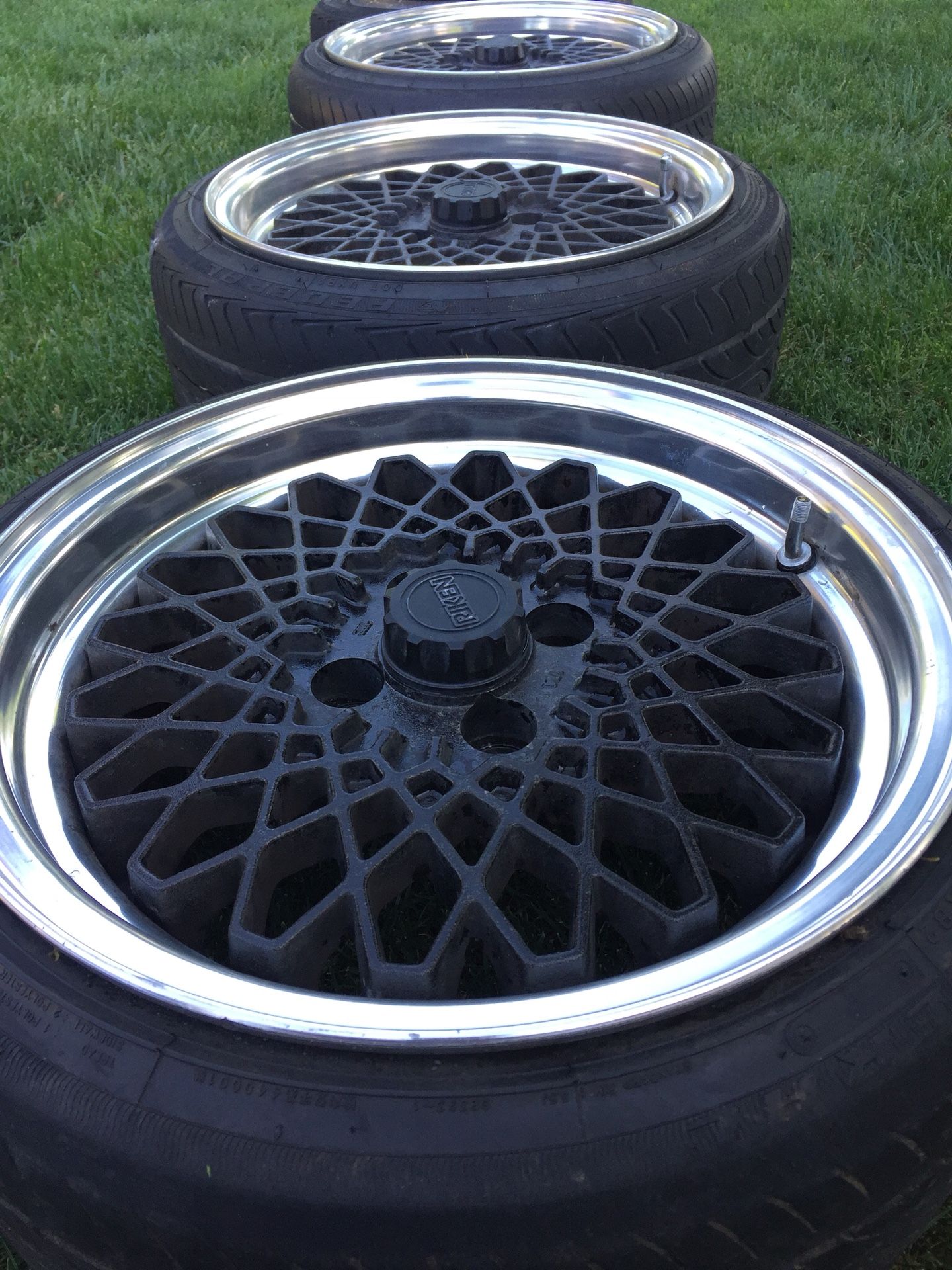 15 inch Riken/Enkie real Jdm wheels 4x100