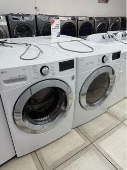 LG front load washer and gas dryer set