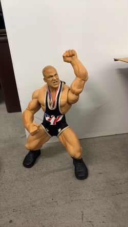 2005 jakks pacific ring giants Kurt Angle(red,white and blue))