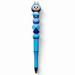 Labubu Beaded Ballpoint Twist Pen Blue