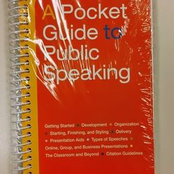 A Pocket Guide To Public Speaking Fifth Ed