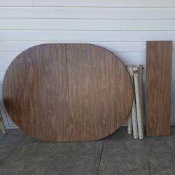 VINTAGE LIBERTY FURNITURE FAUX BAMBOO DINING TABLE W/ LEAF