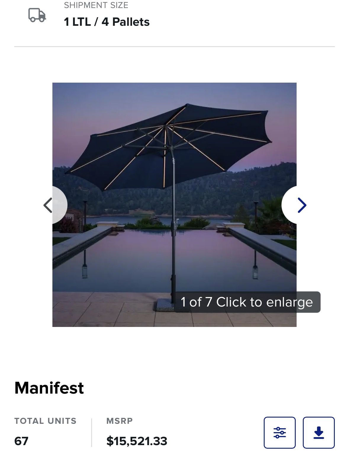 ☂️ Sombrilla de Patio Sunvilla 10 ft (3 m) con Luces LED Solares — Nuevas Selladas / Una de Muestra 💡🌞