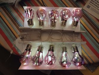 5.4 Foot Long Bleeding Light Bulb String Hanging Halloween Decoration