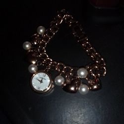 Armitron Watch Bracelet With Pearls