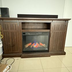 Fireplace Tv Stand And Storage 