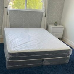 New Queen Size Mattress Pillow Top With Boxspring Set New Mattress Queen Size With Box Spring Set COLCHONES Nuevos Queen Size 