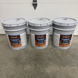 Valspar Pre-Tinted Redwood Naturaltone Transparent Exterior Wood Stain and Sealer in One ( 5-gallon ) Water-based $209 plus tax at Lowe's for 5 gallon