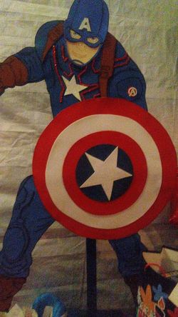 Captain America figure.