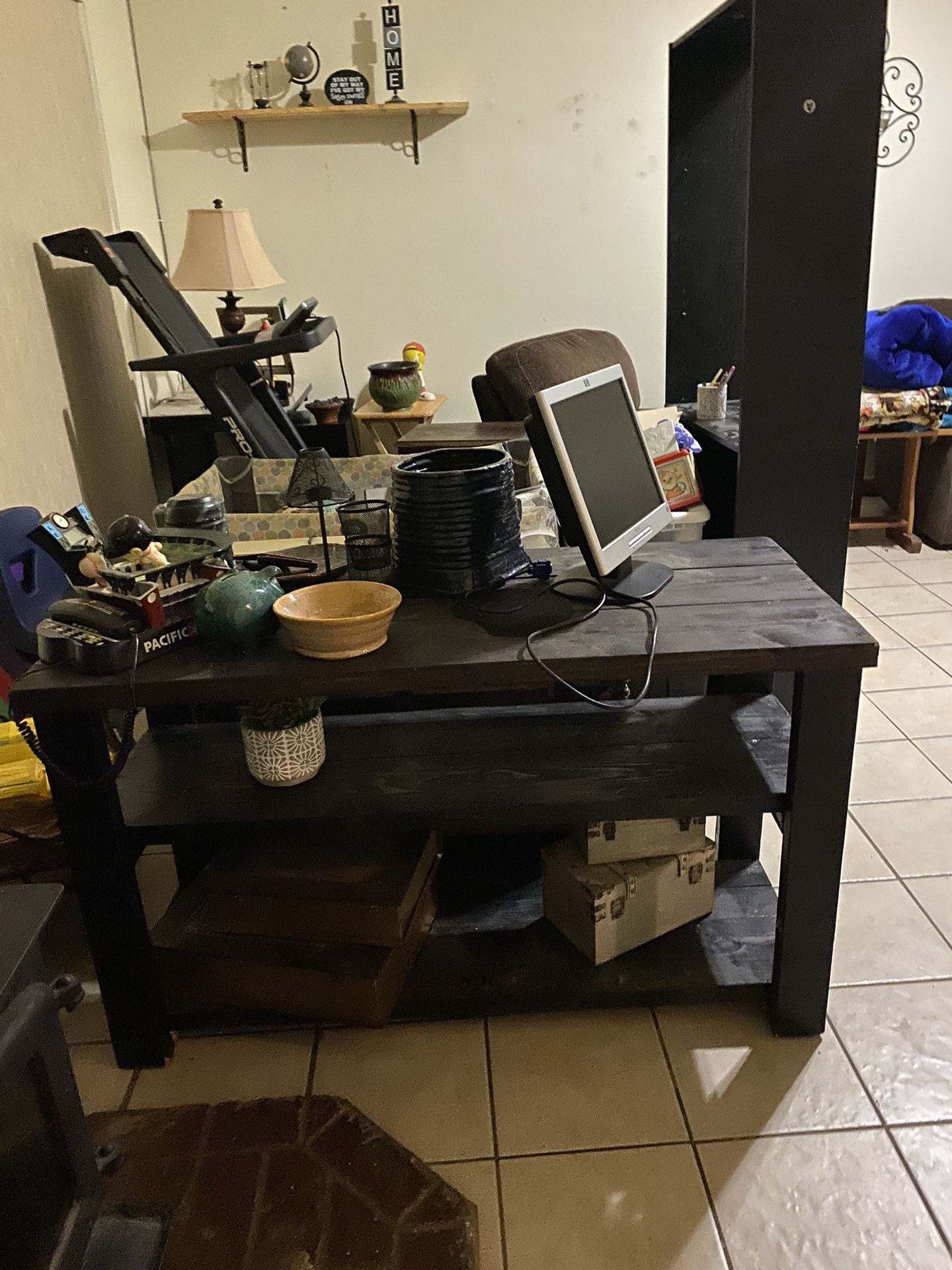 Wood Console Table 