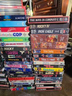 VHS Tapes and DVDs
