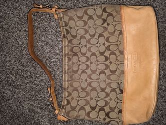Coach signature hobo handbag