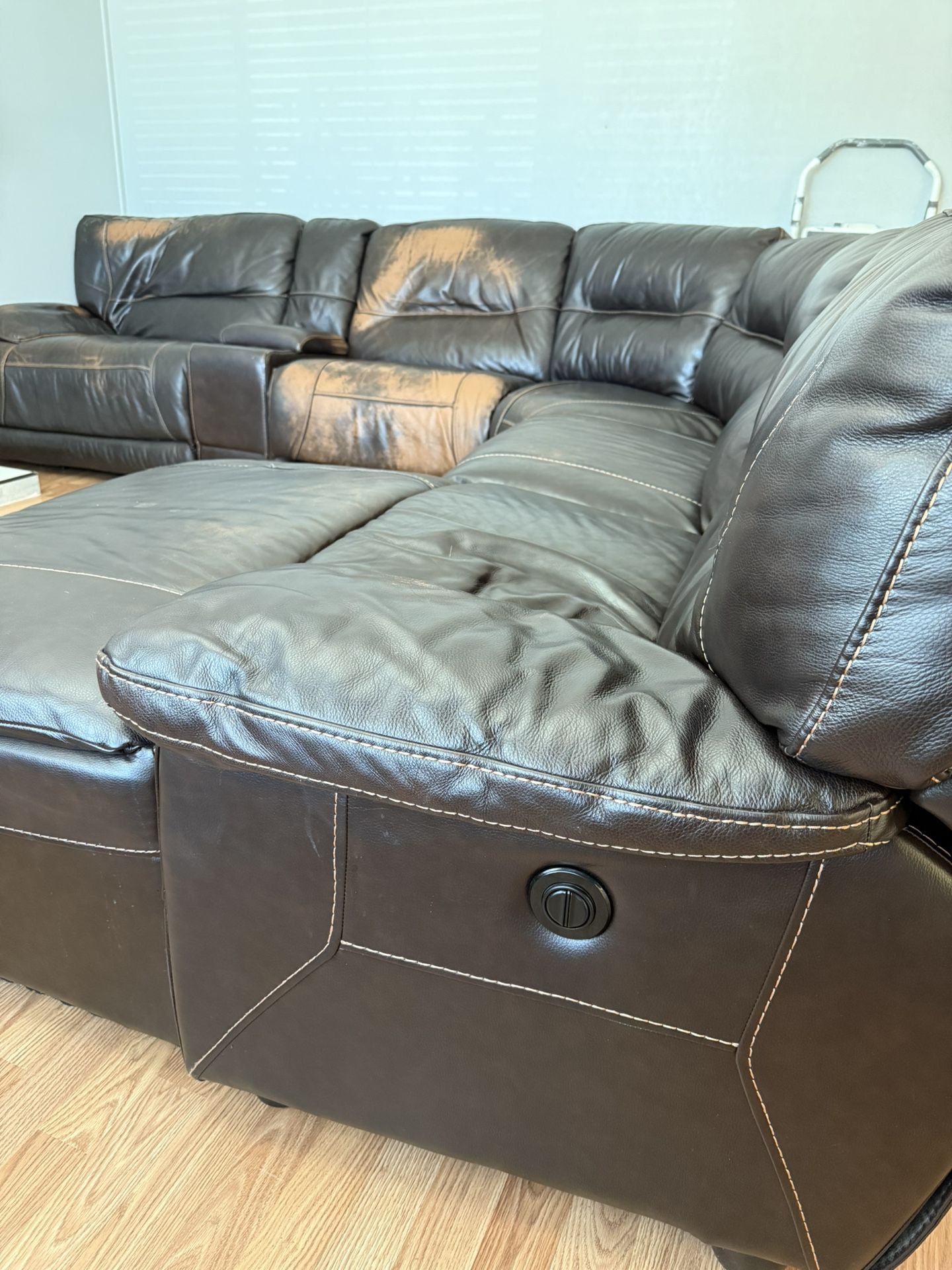 Large Sectional Leather Couch