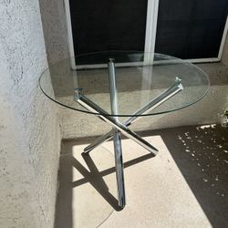 Round Glass Table