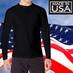 MADE IN USA Men’s UPF 50+ Rash Guard Long Sleeve Sun Shirt - Loose Fit - SALE
