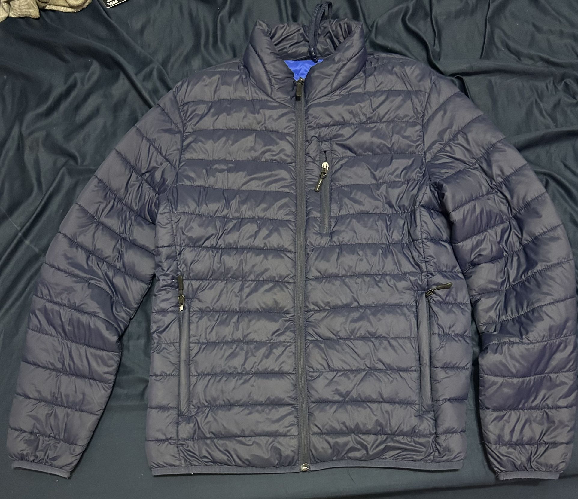Navy Blue Puffer Jacket