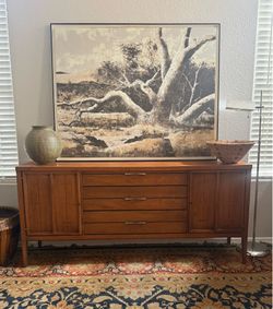 mid-century modern bow tie Dresser cabinet Lane mid-century tuxedo modern walnut credenza buffet MCM bowtie Dresser cabinet
