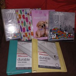 New Hard COVER Binders $5 Each
