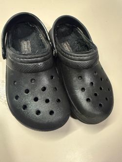 Crocs Classic Lined Clogs Black size 13c
