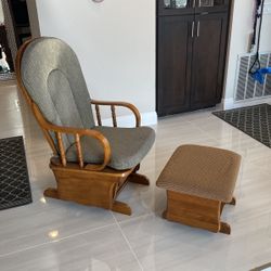 Glider chair with Gliding Ottoman