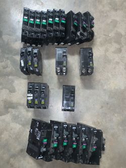 36 Square D Pole Breakers Mixed Lot/bundle
