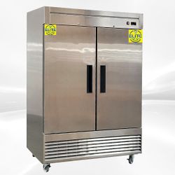 NSF 55 Inch 2 Door Reach-in Commercial SS Freezer C55F