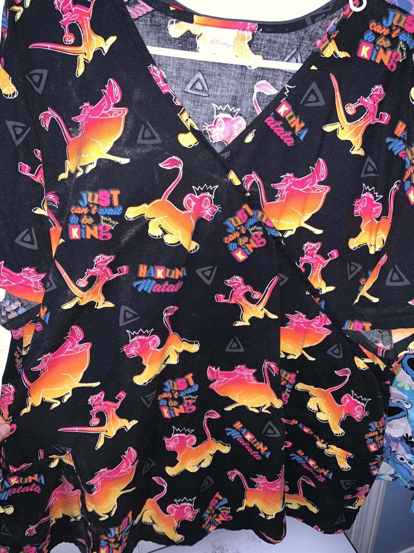 Lion King scrub top