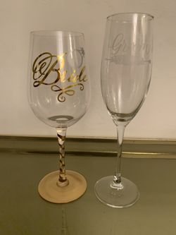 Bride & Groom glasses