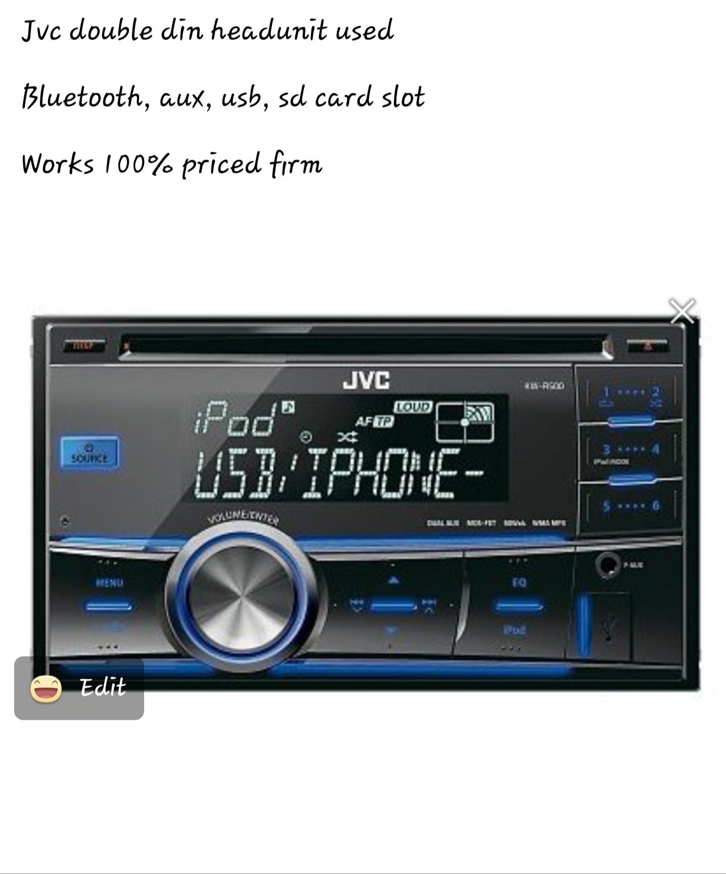 Bluetooth double din radio