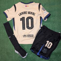 Barcelona Away Jersey 2025/26 Barcelona Kids  Jersey Lamine Yamal Jersey 