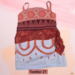 Moana Costume Dress Toddler 2T