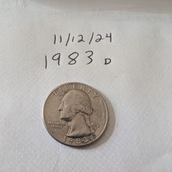 1983 D Quarter Dollar USA