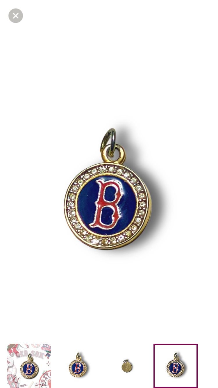Gold, Red, & Blue Red Sox charm!!